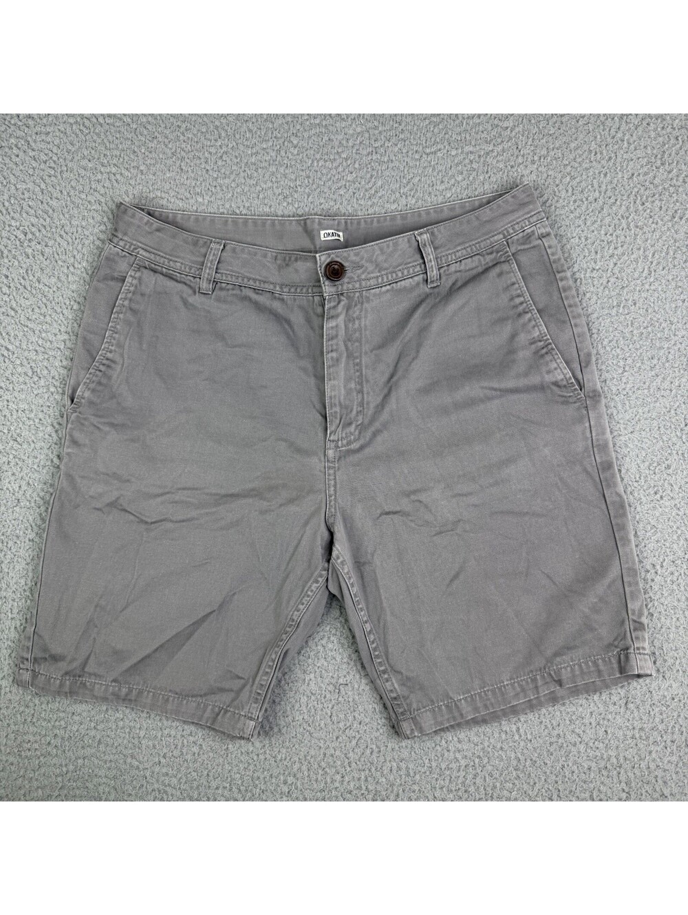 Katin Cove Short Mens size 32W x 8in inseam Gray Chino Beach Surf Skate